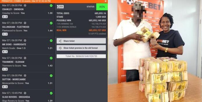 Gayaza Farmer Misses Winning 2 Billion, But Hammers 685M From 1K